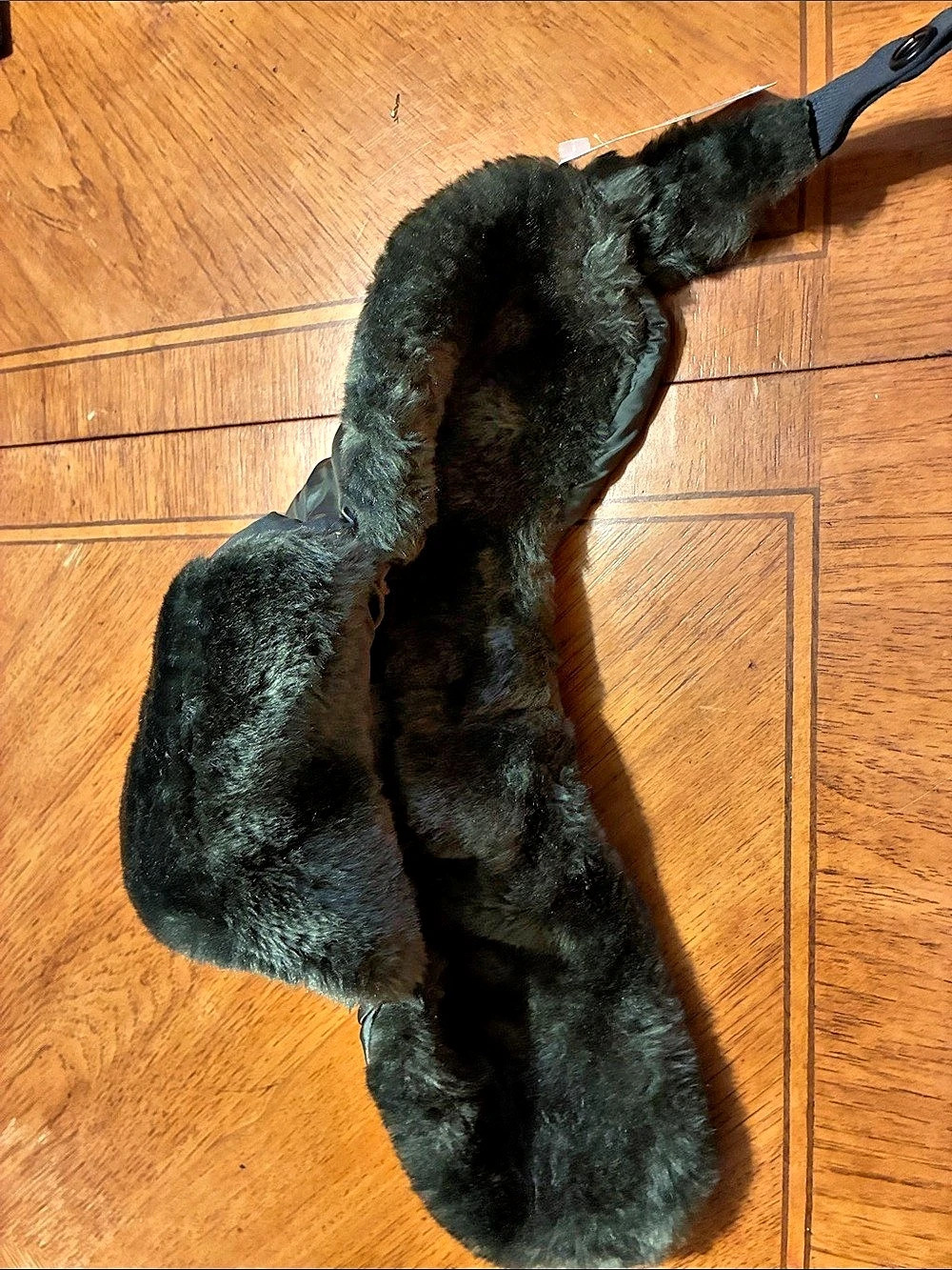 Green  Faux Fur Hat Medium NWT